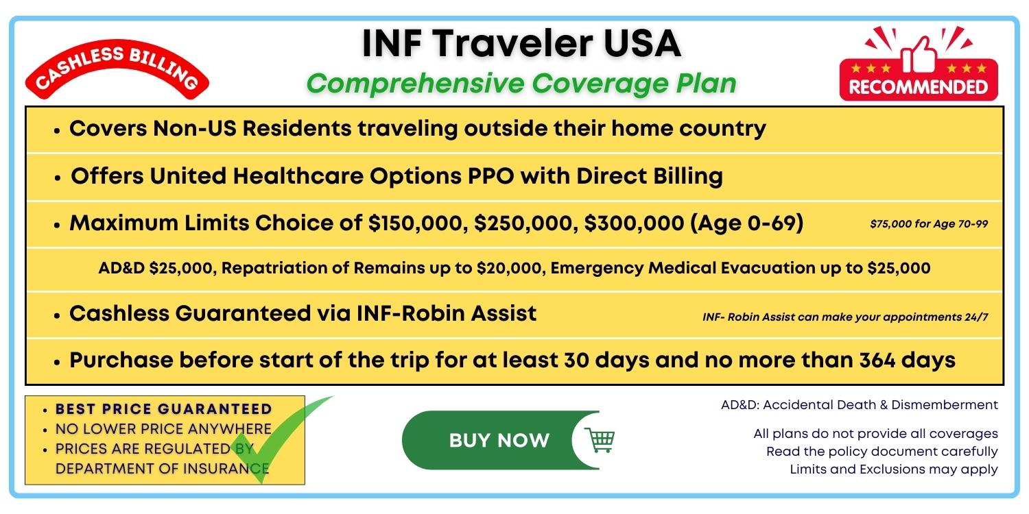 INF Traveler USA Travel Insurance
