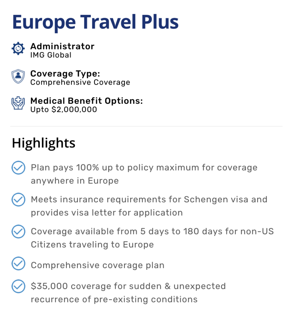 cheap travel insurance for schengen visa