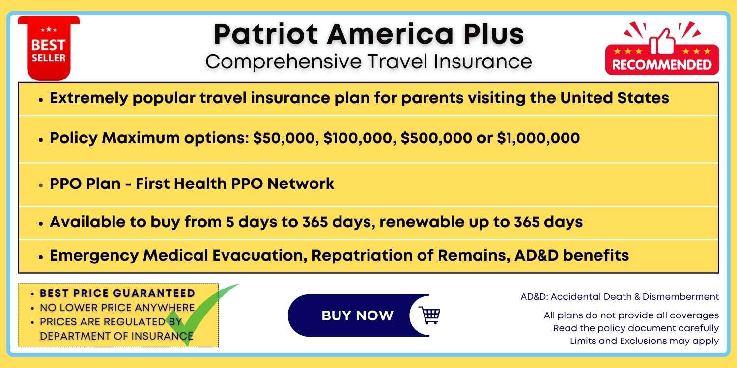 Buy Patriot America Plus Travel Insurance