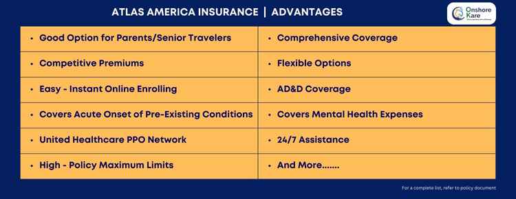 Atlas America Insurance Advantages