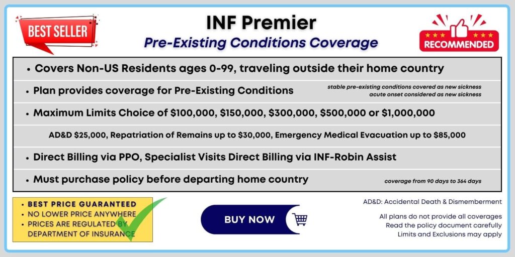 INF Premier Covers Pre-Existing Conditions
