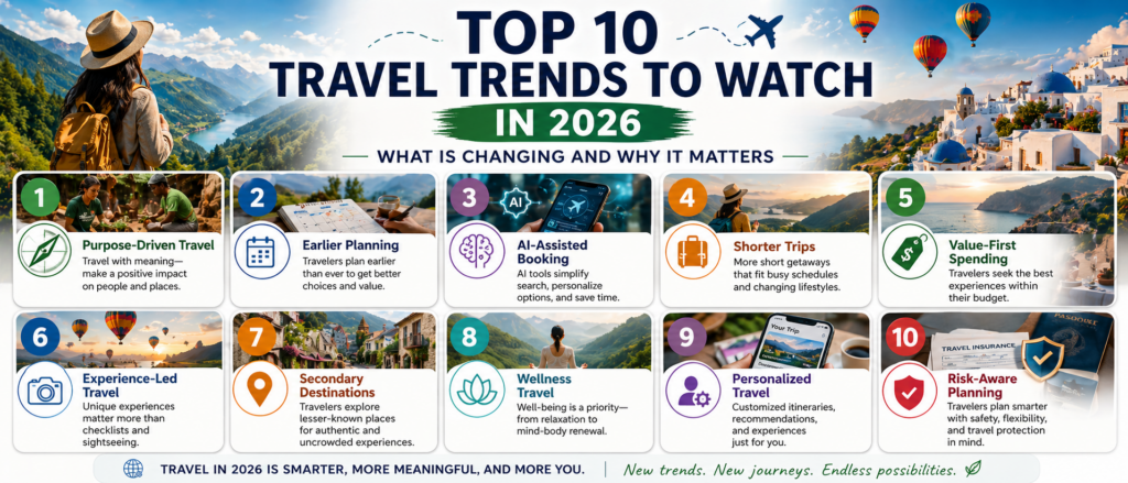 Top 10 Travel Trends to Watch in 2026: What Is Changing and Why It Matters