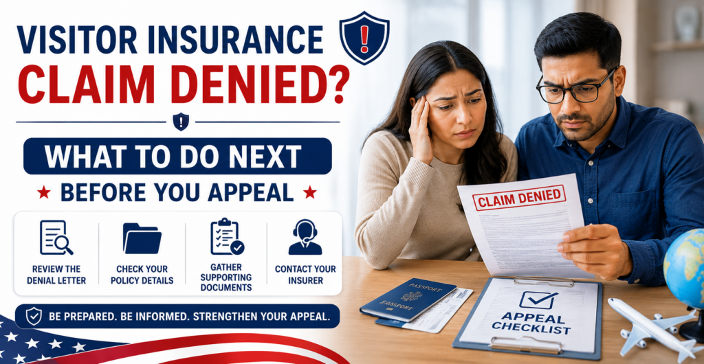 Visitor Insurance Claim Denied? What to Do Next Before You Appeal