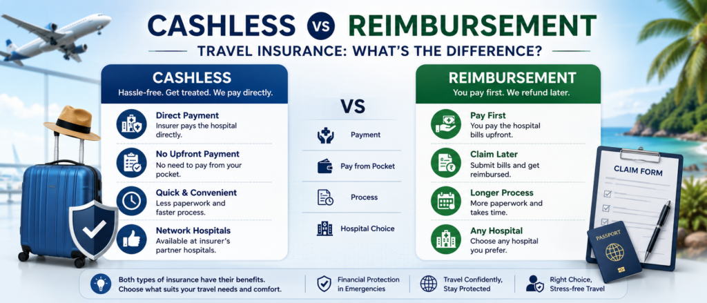 Cashless vs Reimbursement Travel Insurance What’s the Difference