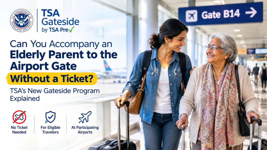 TSA Gateside 2026: Can You Walk an Elderly Parent to the Gate?